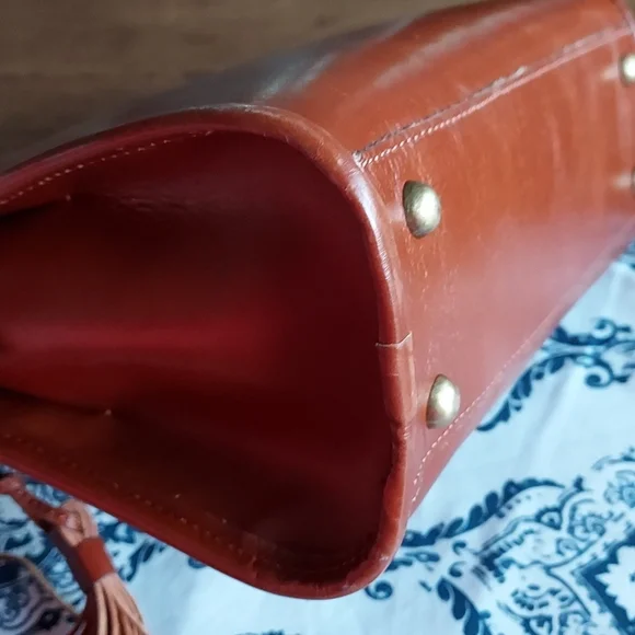 Patricia Nash Leather Small Satchel, Vintage - Picture 7 of 16